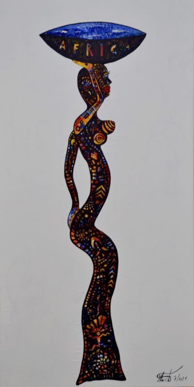 Africa 7021, Acryl auf Leinwand 120 x 60 cm