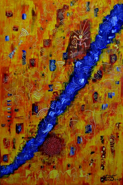 Lifeline 6016, Acryl auf Leinwand, 120 x 80 cm / sold