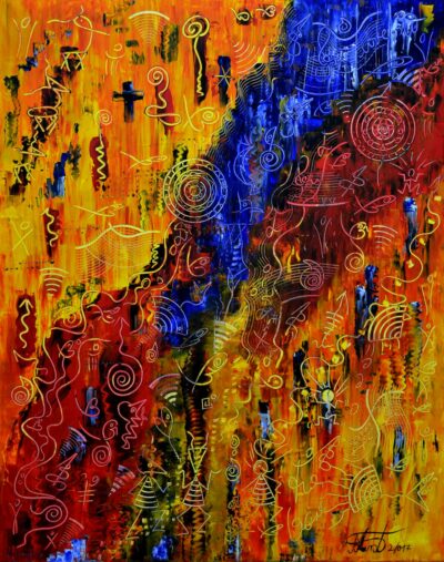 Magic Dance 2017, Acryl auf  Leinwand, 70  x 50 cm / sold